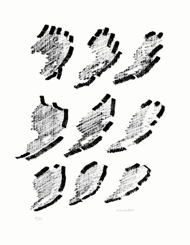 Литография Michaux - Par la voie des rythmes