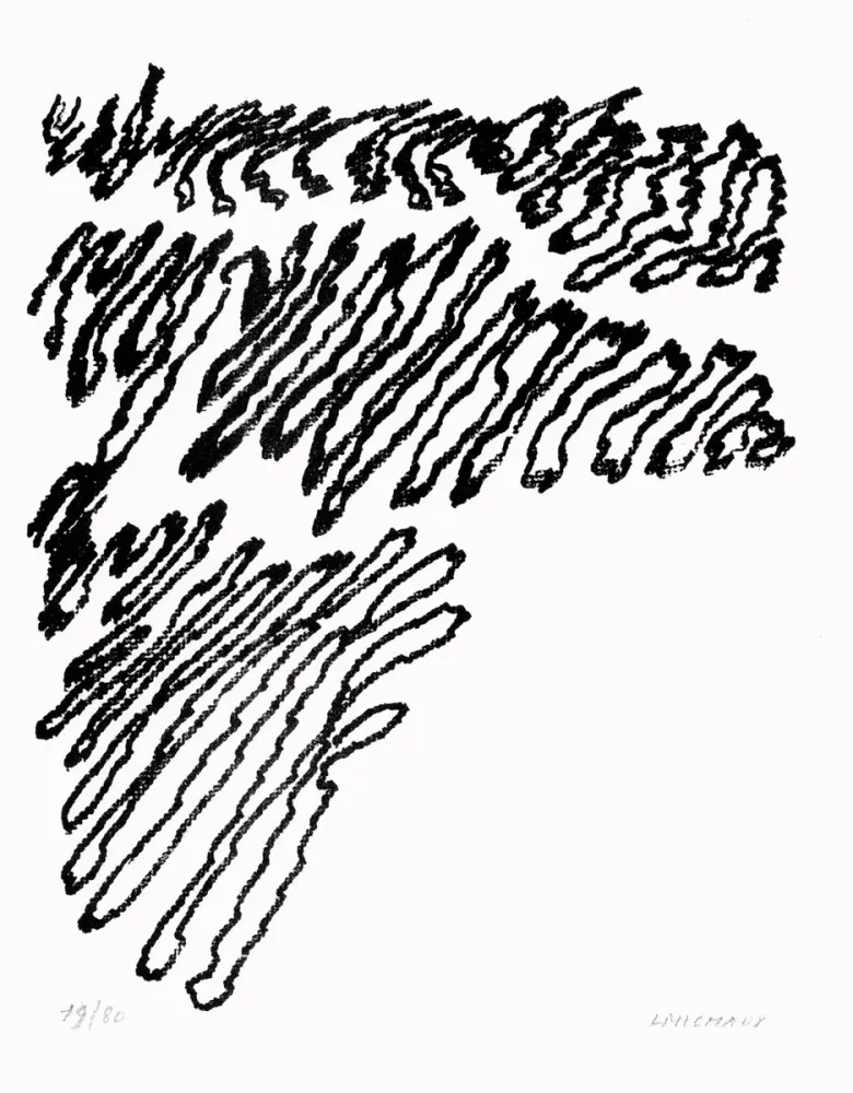 Литография Michaux - Par la voie des rythmes