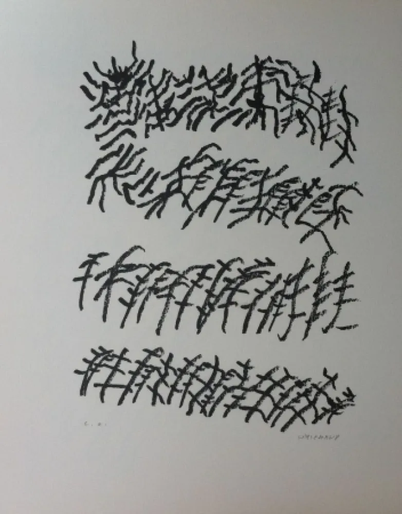 Литография Michaux - Par la voie des rythmes 156