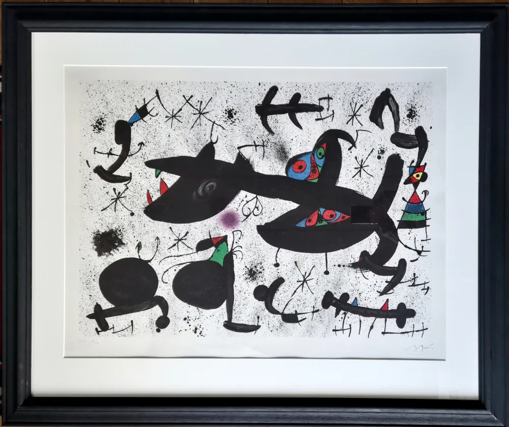 Литография Miró - Homenatge a Joan Prats 