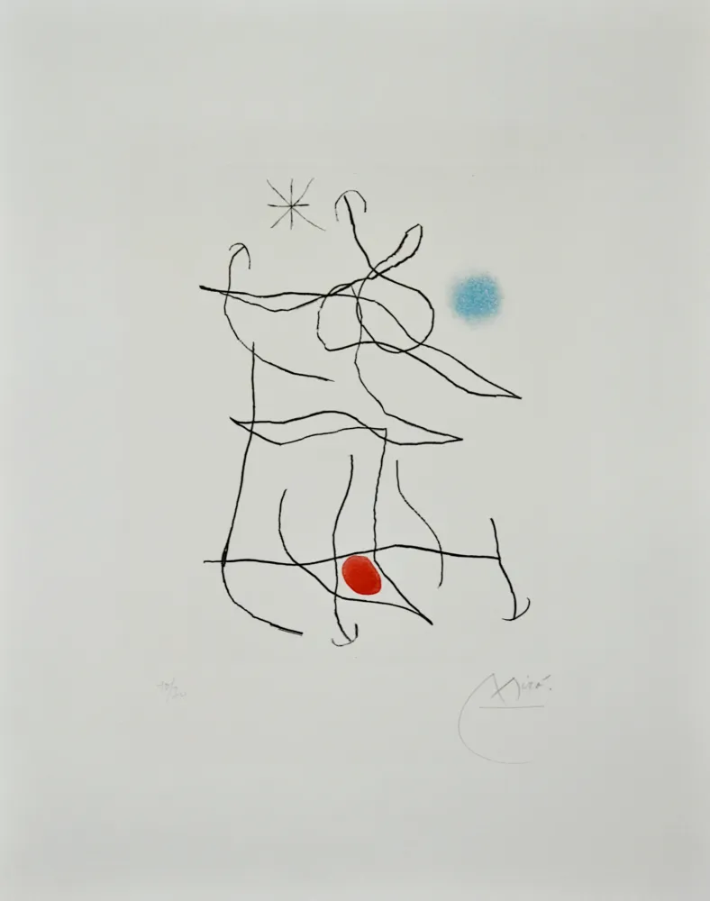 Офорт И Аквитанта Miró - Sonatine I