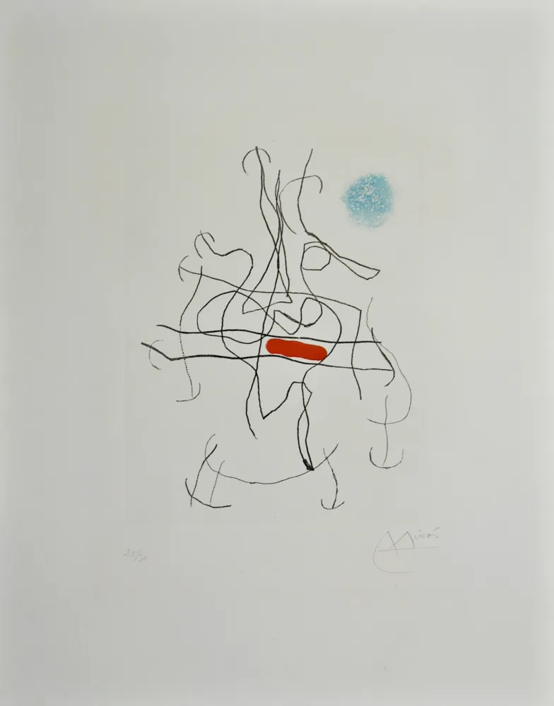 Офорт И Аквитанта Miró - Sonatine III