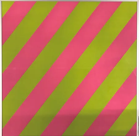 Литография Mosset - Composition Pink / Green