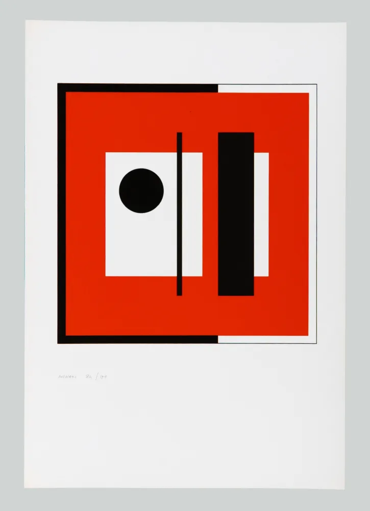 Сериграфия Munari - Anche la cornice