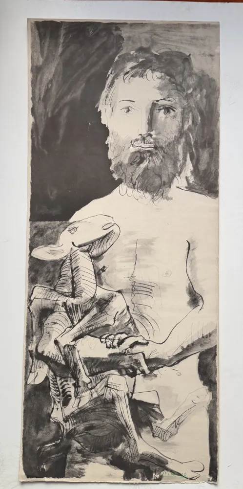 Трафарет Picasso - L homme au mouton