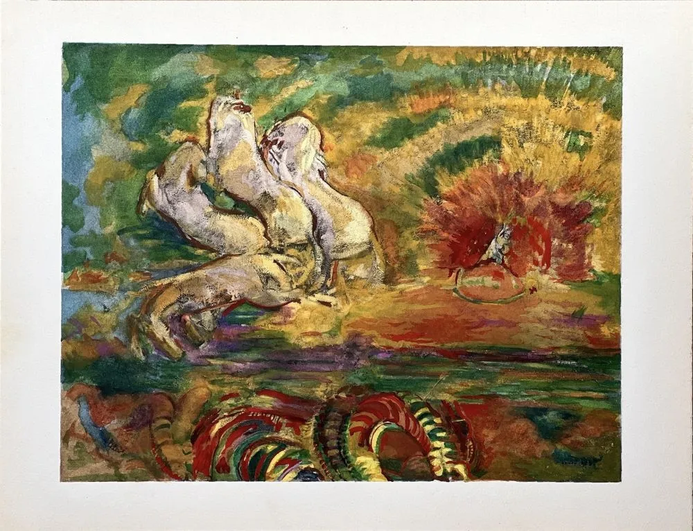 Трафарет Redon - LE CHAR D'APOLLON (1910) (The Chariot of Apollo) 