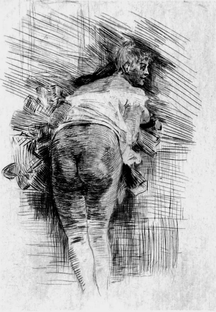 Офорт Rops - Appel aux masses