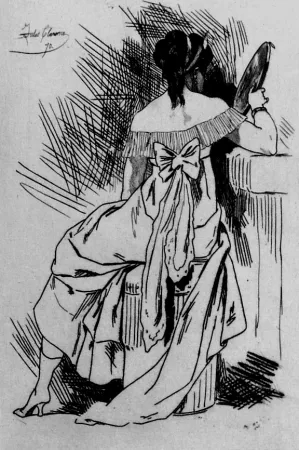 Офорт Rops - Metella