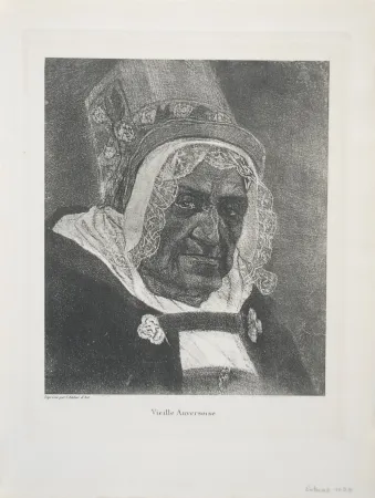 Гравюра Rops - Vieille Anversoise