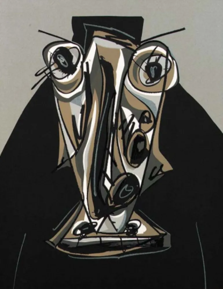 Литография Saura - Melanchton III