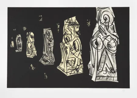 Литография Saura - Tagebücher Kafka 2