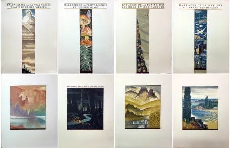 Иллюстрированная Книга Schmied - Paul Fort : LES BALLADES FRANÇAISES. Montagne, Forêt, plaine, mer (1927)‎ 