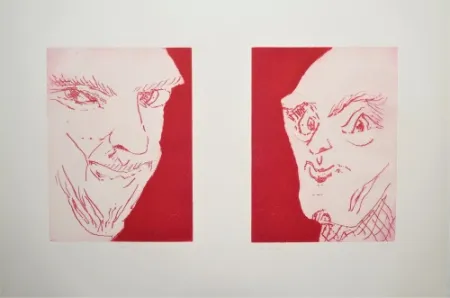 Гравюра Schütte - Alte Freunde (Old friends)