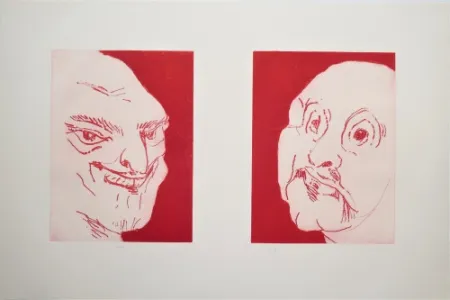 Гравюра Schütte - Alte Freunde (Old friends) 2