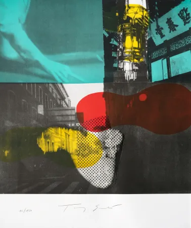 Литография Soulie - Shanghai Nocturne