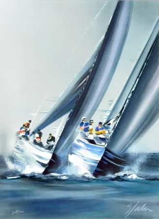 Литография Spahn - Coupe de l’America - Valence