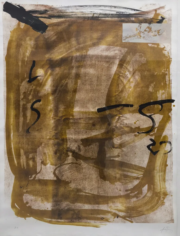 Литография Tàpies - Apparitions. Aus «Variations, 1984.