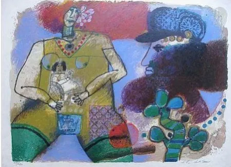 Литография Tobiasse - Composition