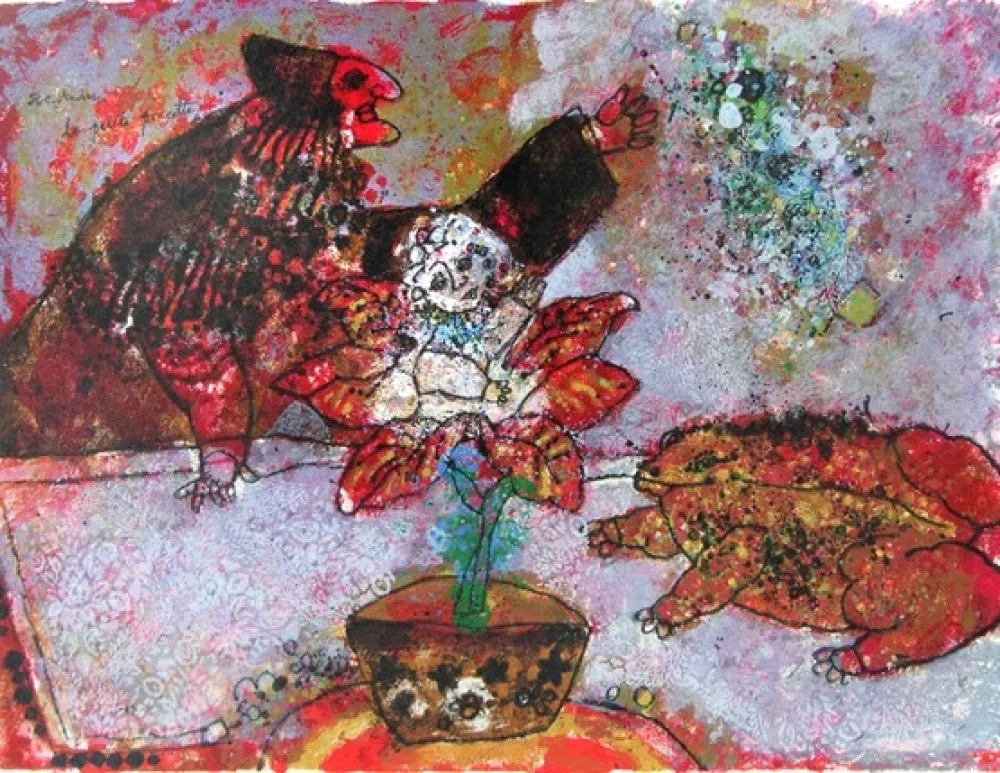 Литография Tobiasse - La petite poussette, circa 1980