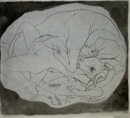 Литография Trémois - Europe et les Metamorphoses