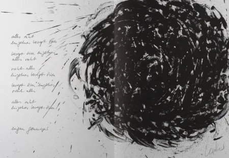 Литография Uecker - Spirale, 1987 - Hand-signed