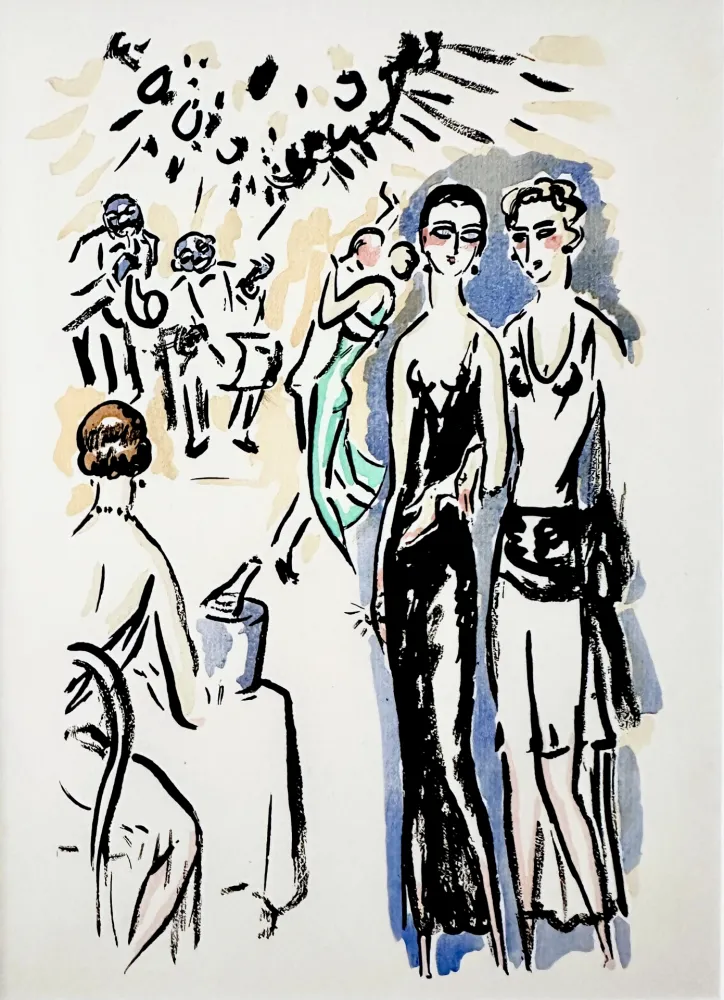 Трафарет Van Dongen - La Garonne, At the Party