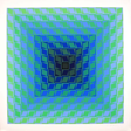 Сериграфия Vasarely - IX POSITIF - QUASAR