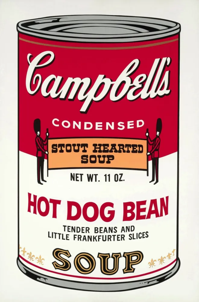 Сериграфия Warhol - Campbell's Soup: Hot Dog Bean