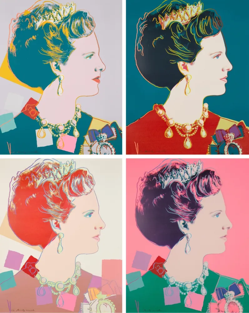 Сериграфия Warhol - Queen Margrethe II Of Denmark Complete Portfolio (Reigning Queens)