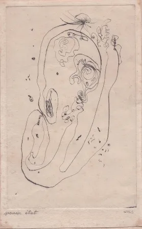 Гравюра Сухой Иглой Wols - Ohr